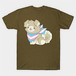 Trans Flag T-Shirts - Proud Pupper (Trans) T-shirt TP0812