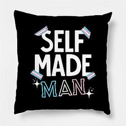 Trans Flag Pillows - Self Made Man Trans Transgender Flag Pride Pillow TP1208