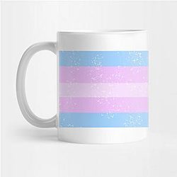 Trans Flag Mugs - Love - Transgender Pride Flag banner design  Mug TP1208