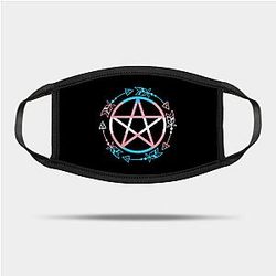 Trans Flag Face Masks - Transgender Flag Pentagram Mask TP1208