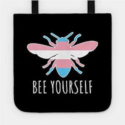 Trans Flag Bags - Bee Yourself - Trans Pride Bag TP1208