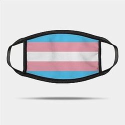 Trans Flag Face Masks - Trans Pride Flag Mask TP1208