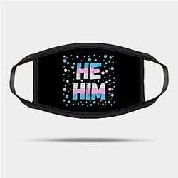 Trans Flag Face Masks - He Him - Transgender Pride Flag Design Mask TP1208