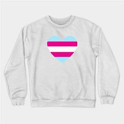 Trans Flag Sweatshirts - LGBT | Transgender Pride Flag Heart Sweatshirt TP0812