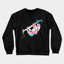 Trans Flag Sweatshirts - Transgender Flag Sloth Sweatshirt TP0812