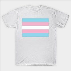 Trans Flag T-Shirts - Transgender Pride Flag T-shirt TP0812