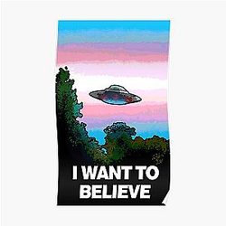 Transgender Posters - I WANT TO BELIEVE in TRANSGENDER Poster RB0403