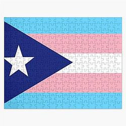 Transgender Puzzles - Puerto Rican Trans Pride Flag Jigsaw Puzzle RB0403