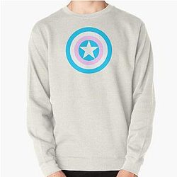 Transgender Sweatshirts - Pride Shields - Trans Pullover Sweatshirt RB0403