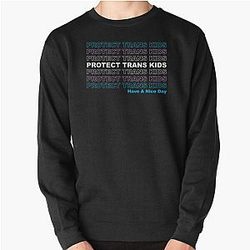 Transgender Sweatshirts - Protect Trans Kids - LGBTQ Ally Trans Live Matter Pride Flag Pullover Sweatshirt RB0403