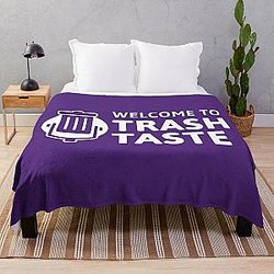 Welcome to Trash Taste | Purple BG Throw Blanket RB2709