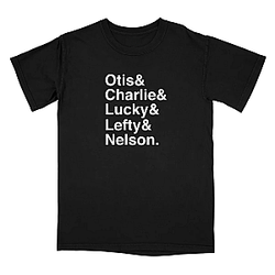 Otis Charlie Lucky Lefty Nelson LA 0806 Traveling Wilburys T-Shirts