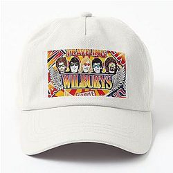 Vintage Traveling Wilburys inspired collage pop Art rock Poster Dad Hat