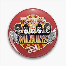 TRAVELING WILBURYS Rock Band Pin