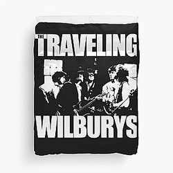 Folk rock band The Traveling Wilburys Duvet Cover