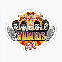 TRAVELING WILBURYS  Rock & Roll Band Sticker