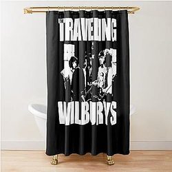 Folk rock band the Traveling Wilburys Shower Curtain