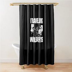 Folk rock band The Traveling Wilburys Shower Curtain