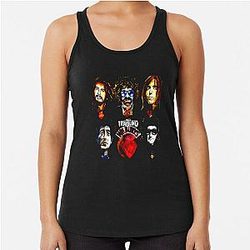 Folk Rock Musician Traveling Wilburys Racerback Tank Top