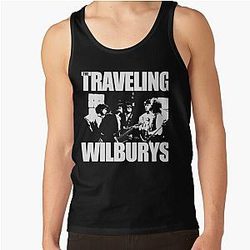 Folk rock band the traveling wilburys tank top
