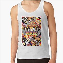 Vintage Traveling Wilburys inspired collage pop Art rock Poster Tank Top