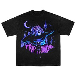 BAT SCREAM DTNK3005 Washed Trippie Redd T-Shirts