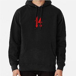 Trippie Redd Hoodies - 14 Red logo Pullover Hoodie RB1602