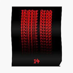 Trippie Redd Posters - Red 14 logo Poster RB1602