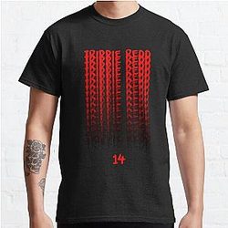 Trippie Redd T-Shirts - Red 14 logo Classic T-Shirt RB1602