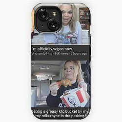 Trisha Paytas KFC then going vegan iPhone Tough Case