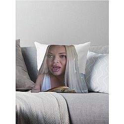 Trisha Paytas "Huh What?" Throw Pillow