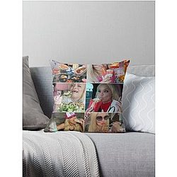 Trisha Paytas Eating Show Mukbang Queen Of Youtube Throw Pillow