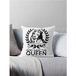 Trisha Paytas "God Save The Queen" Throw Pillow
