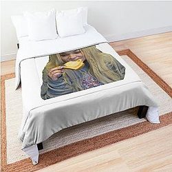 Trisha Paytas Eating Toast Comforter