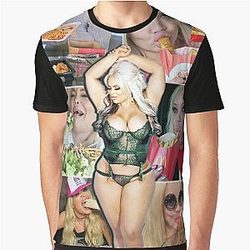 Trisha Paytas Sexy Eating Show Mukbang Youtube Queen Graphic T-Shirt