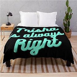Trisha Paytas is always right retro graphic design Throw Blanket