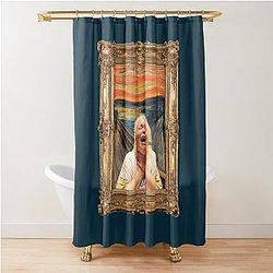 The Scream. Now starring Trisha Paytas Shower Curtain