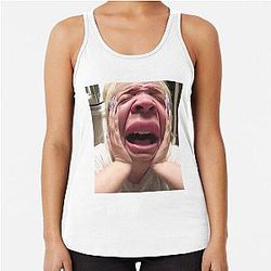 trisha paytas meme Racerback Tank Top