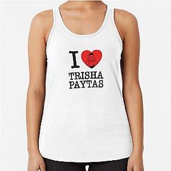 I Love Trisha Paytas  Racerback Tank Top