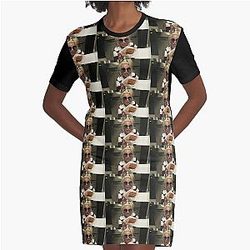 Trisha Paytas Crying Over Chicken Strips Graphic T-Shirt Dress