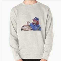 Trisha Paytas eating Pullover Sweatshirt