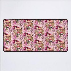 Trisha Paytas and Malibu Pink Poster Desk Mat