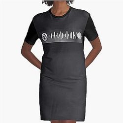 Trivium - A Grey So Dark Spotify Scan Code Graphic T-Shirt Dress