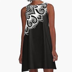 Mandala, trivium A-Line Dress