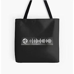 Trivium - A Grey So Dark Spotify Scan Code All Over Print Tote Bag