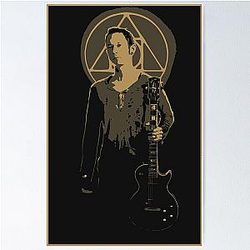 Matt Heafy from Trivium art paint  Poster