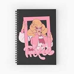 trixie mattel pink frame Spiral Notebook