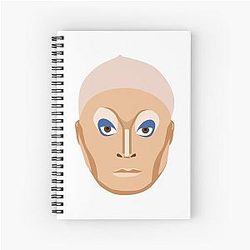 Glow up stare meme guy Trixie Mattel Katya Zamolodchikova Drag queens like to watch netflix Spiral Notebook