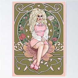 Trixie Mattel Art Nouveau Portrait Poster