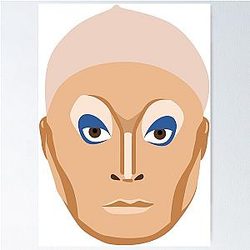 Glow up stare meme guy Trixie Mattel Katya Zamolodchikova Drag queens like to watch netflix Poster